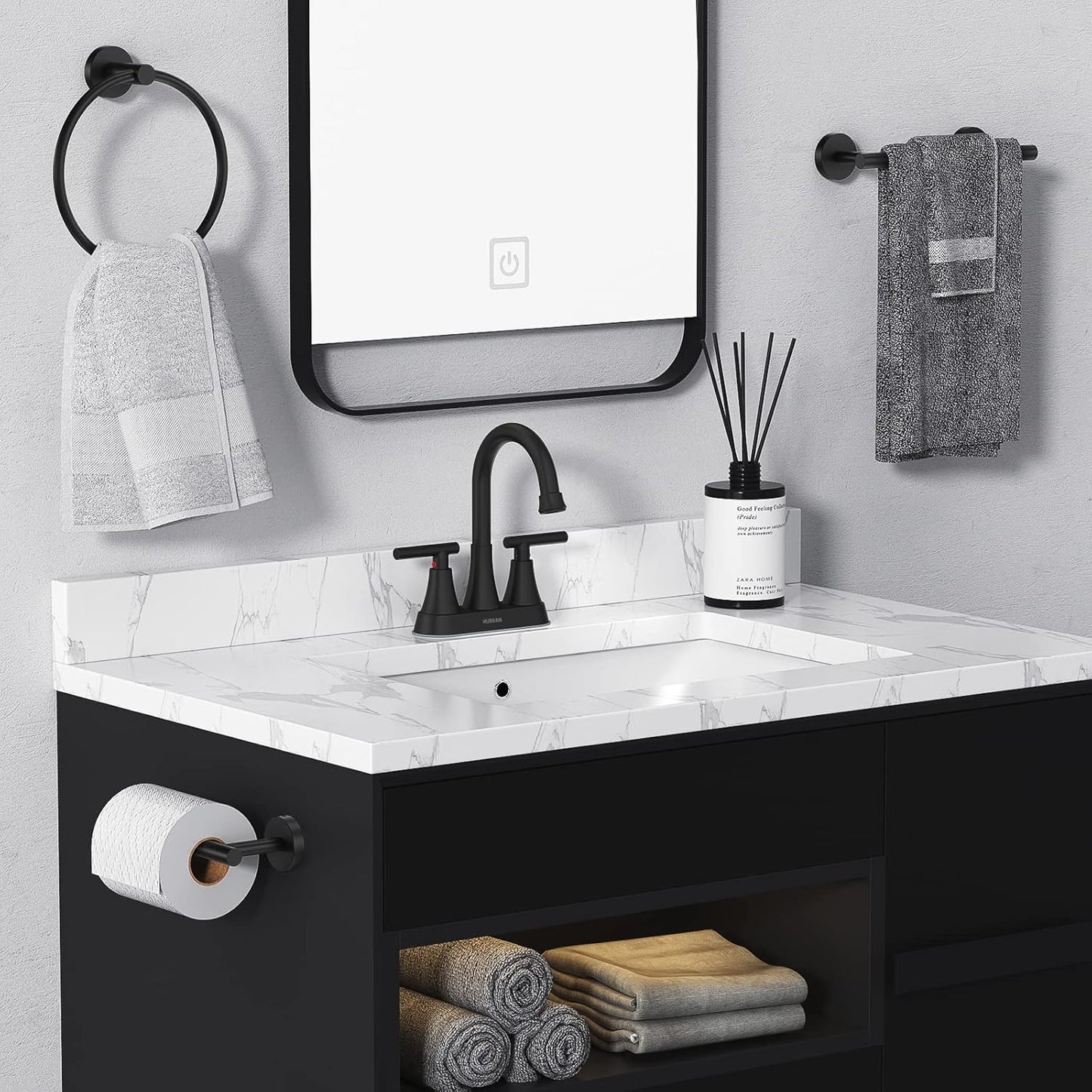 Hurran Matte Black Faucet