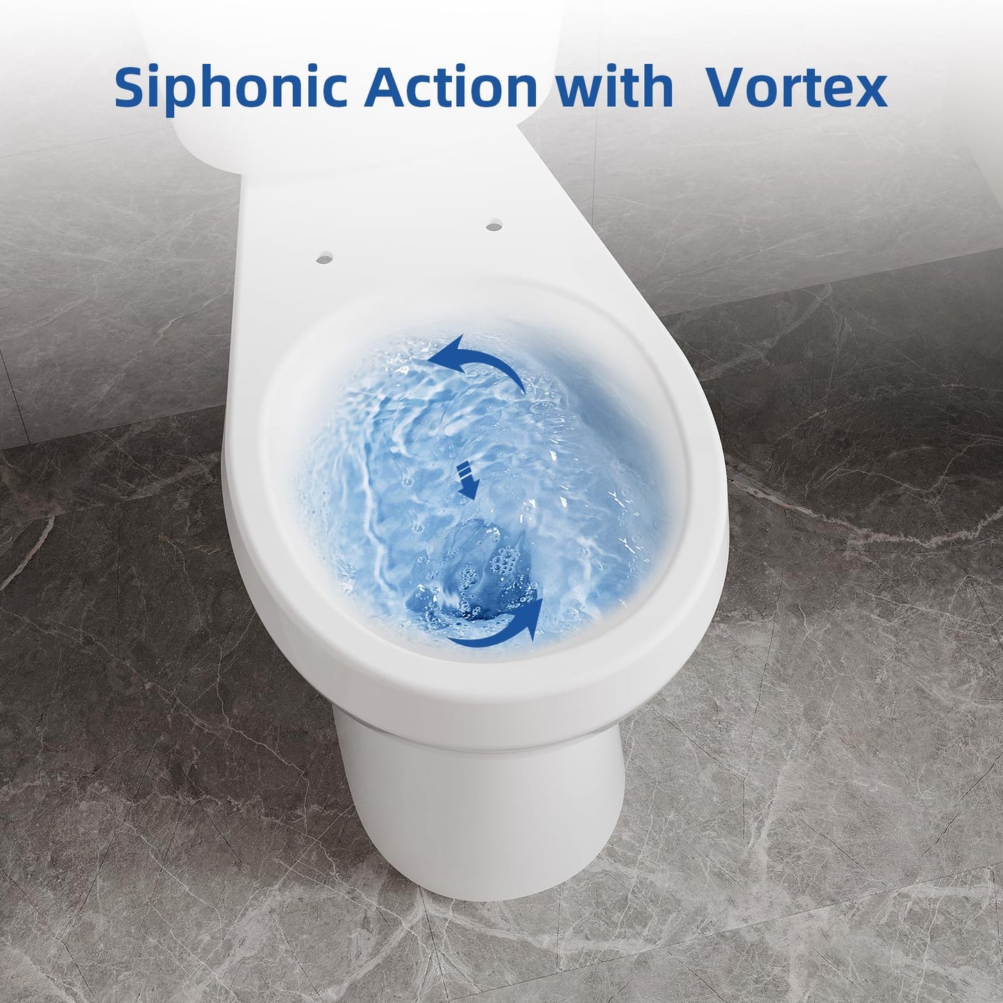 21" ADA Toilet – Dual Flush, White