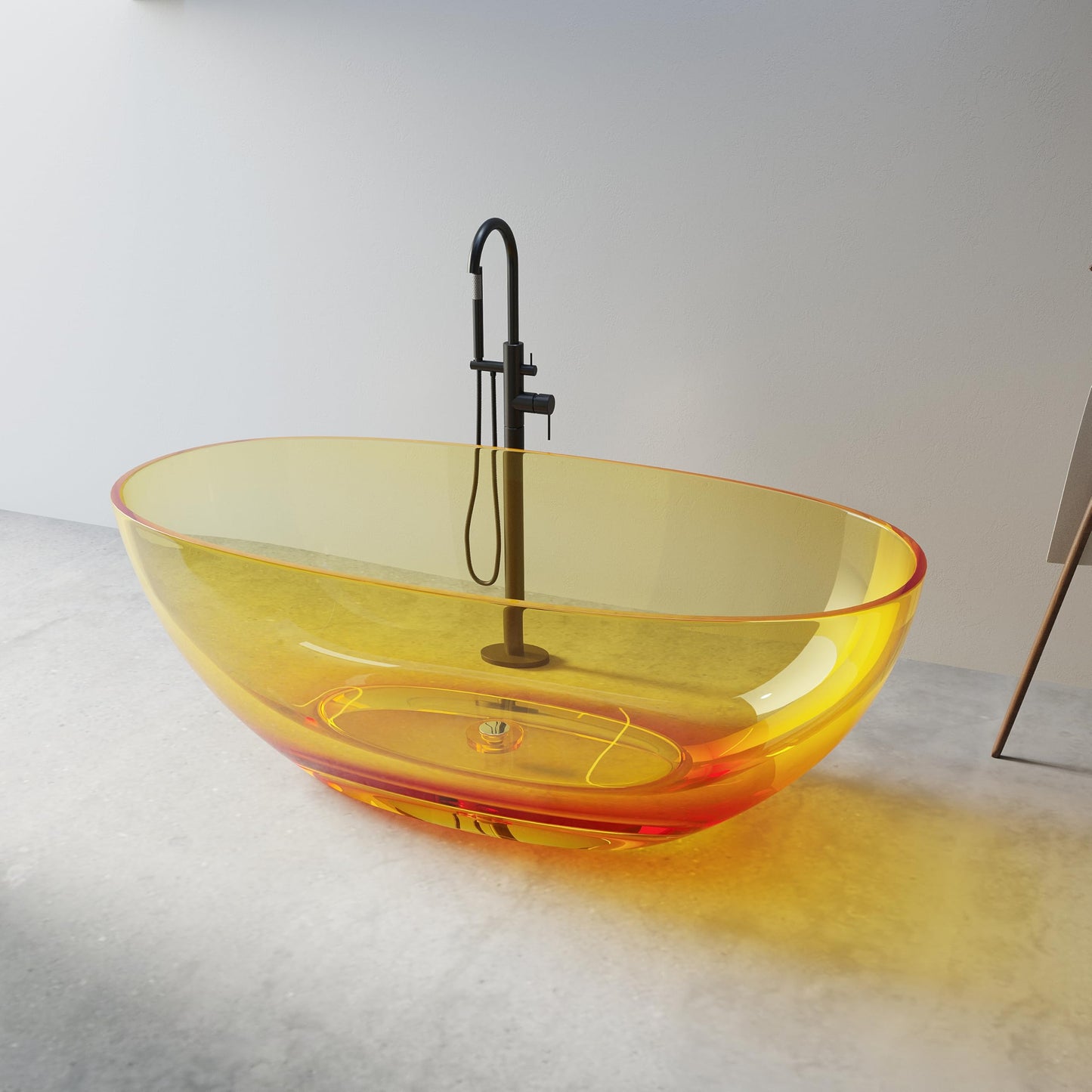 71" Stone Bathtub - Grey