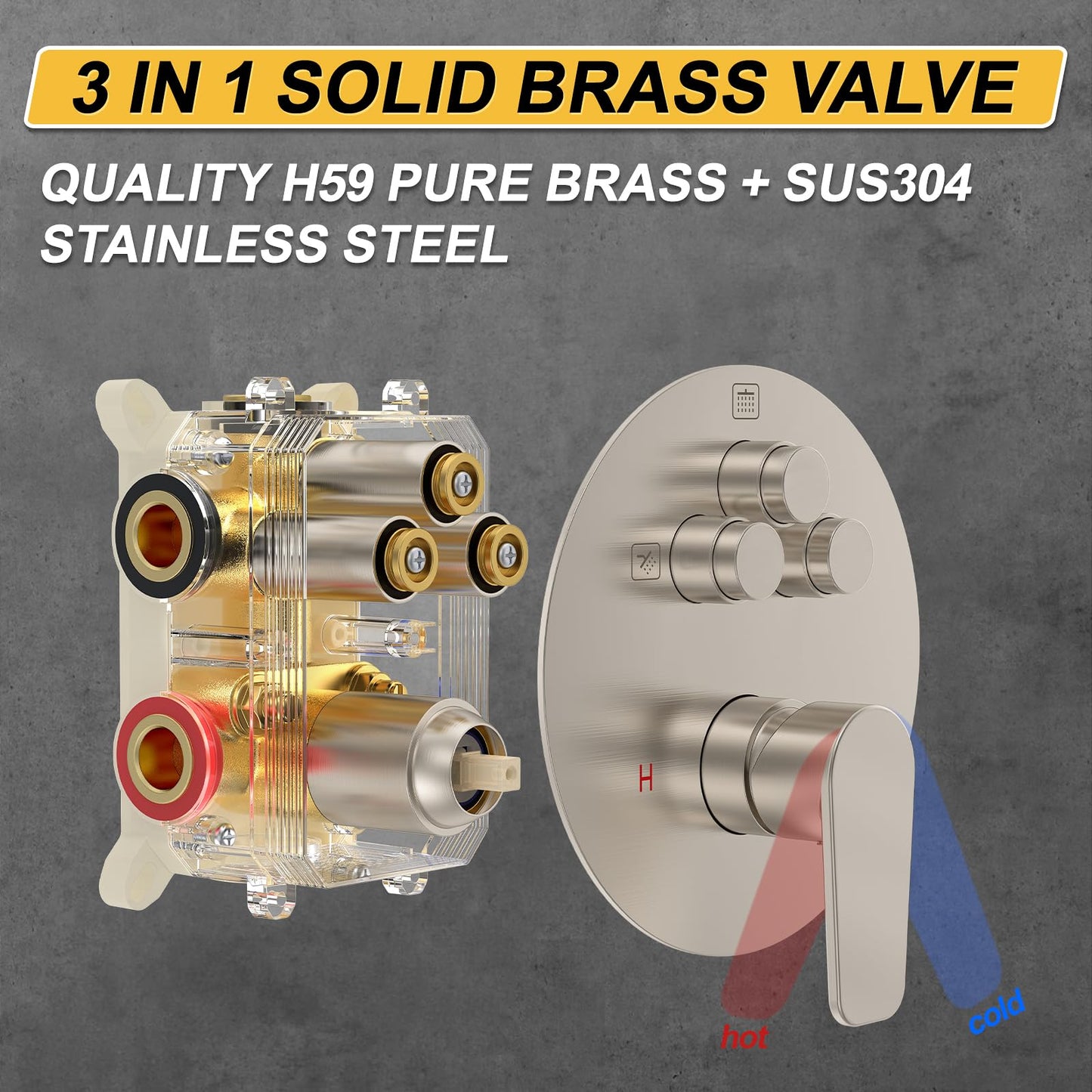 Brushed Nickel Shower Set