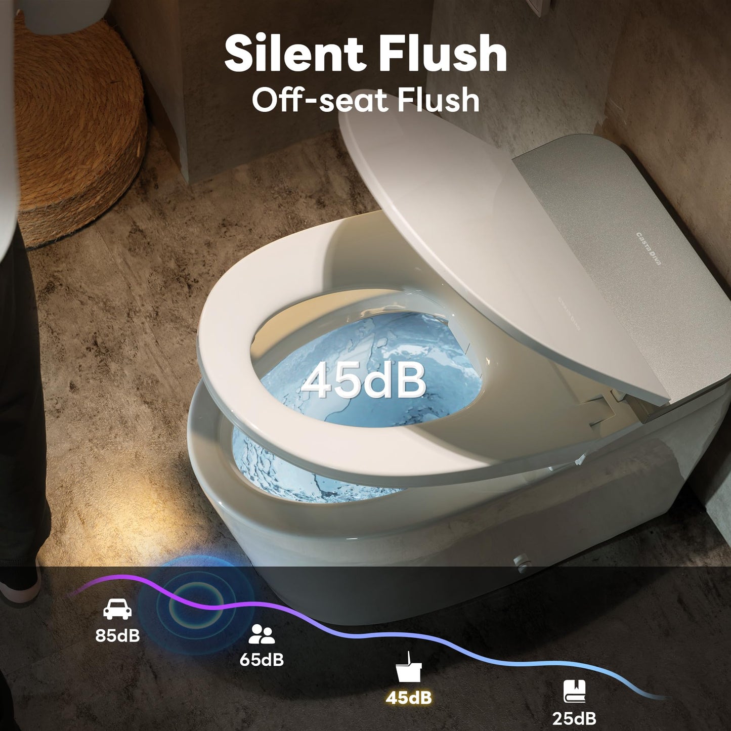 Casta Diva Smart Toilet – Bidet, Black