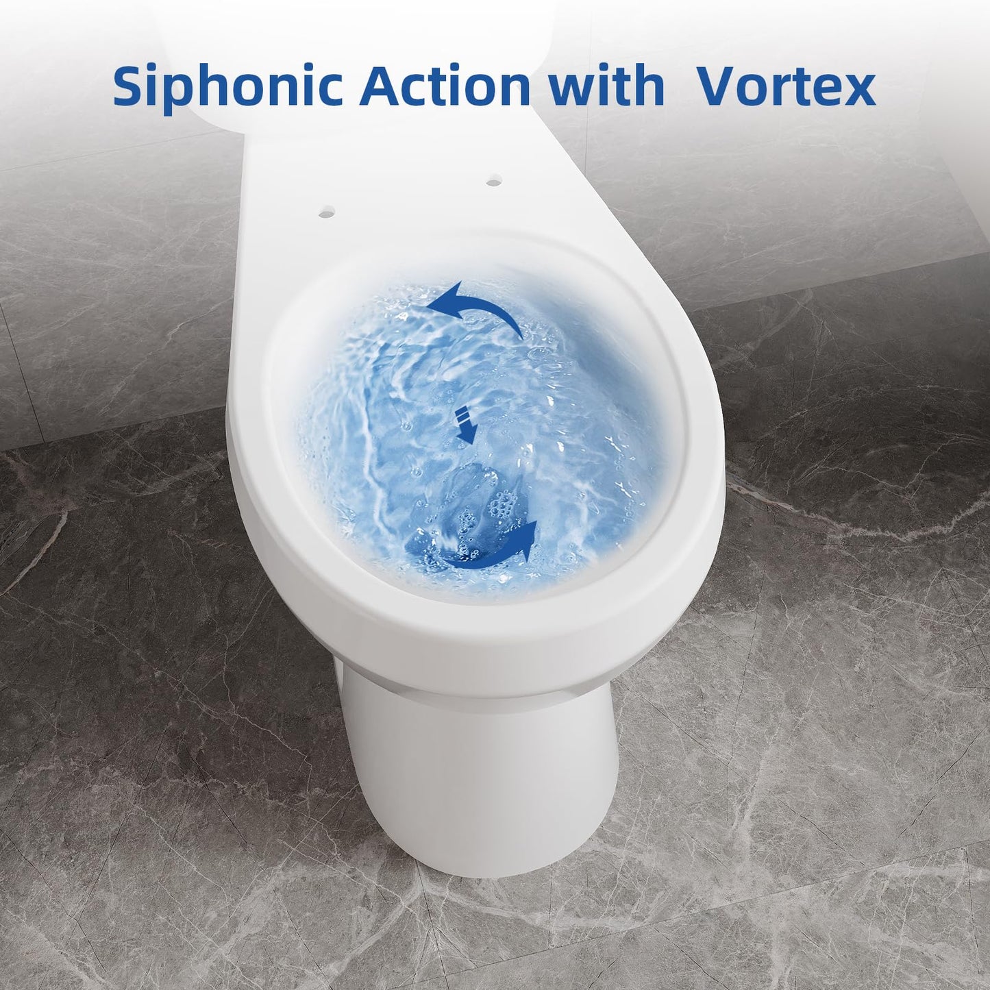 21" ADA Toilet – Dual Flush, White