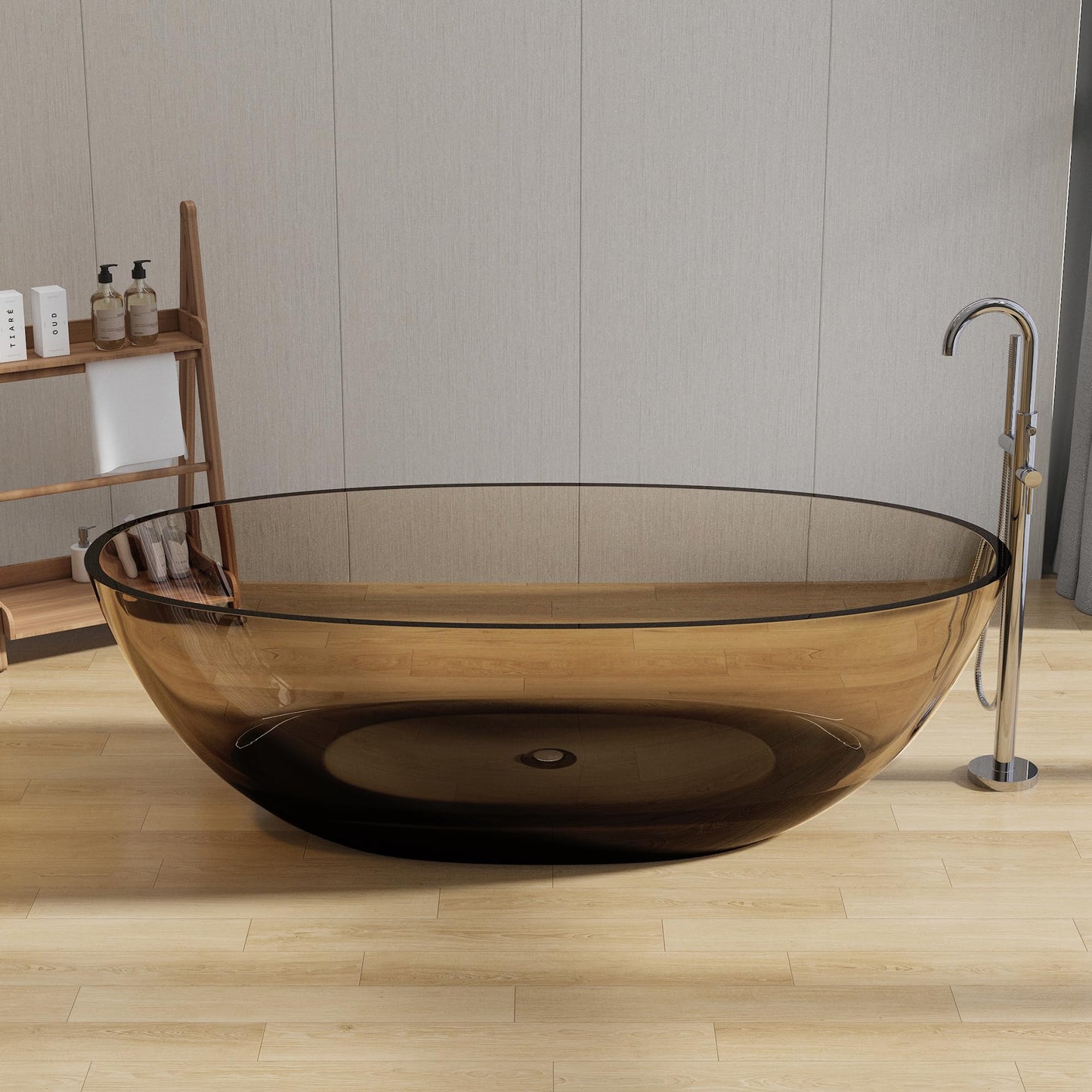 71" Stone Bathtub - Grey