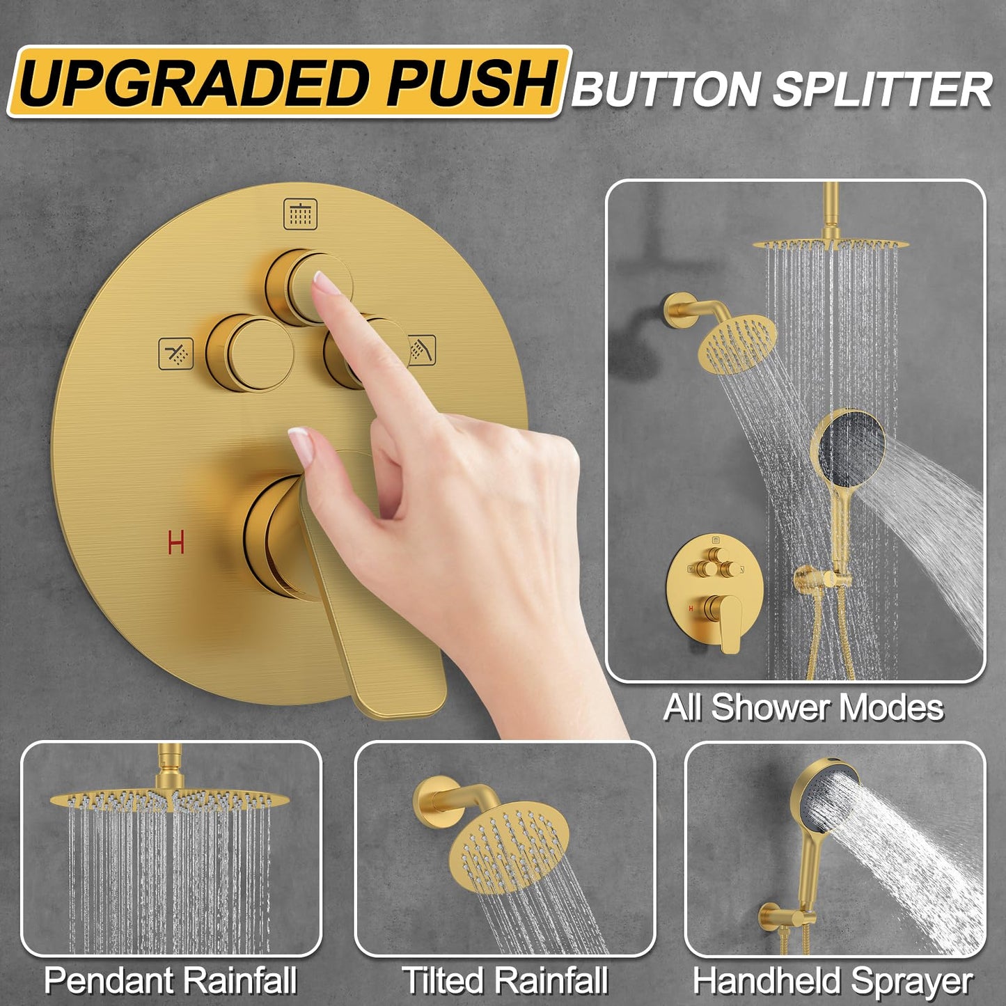 Brushed Nickel Shower Set