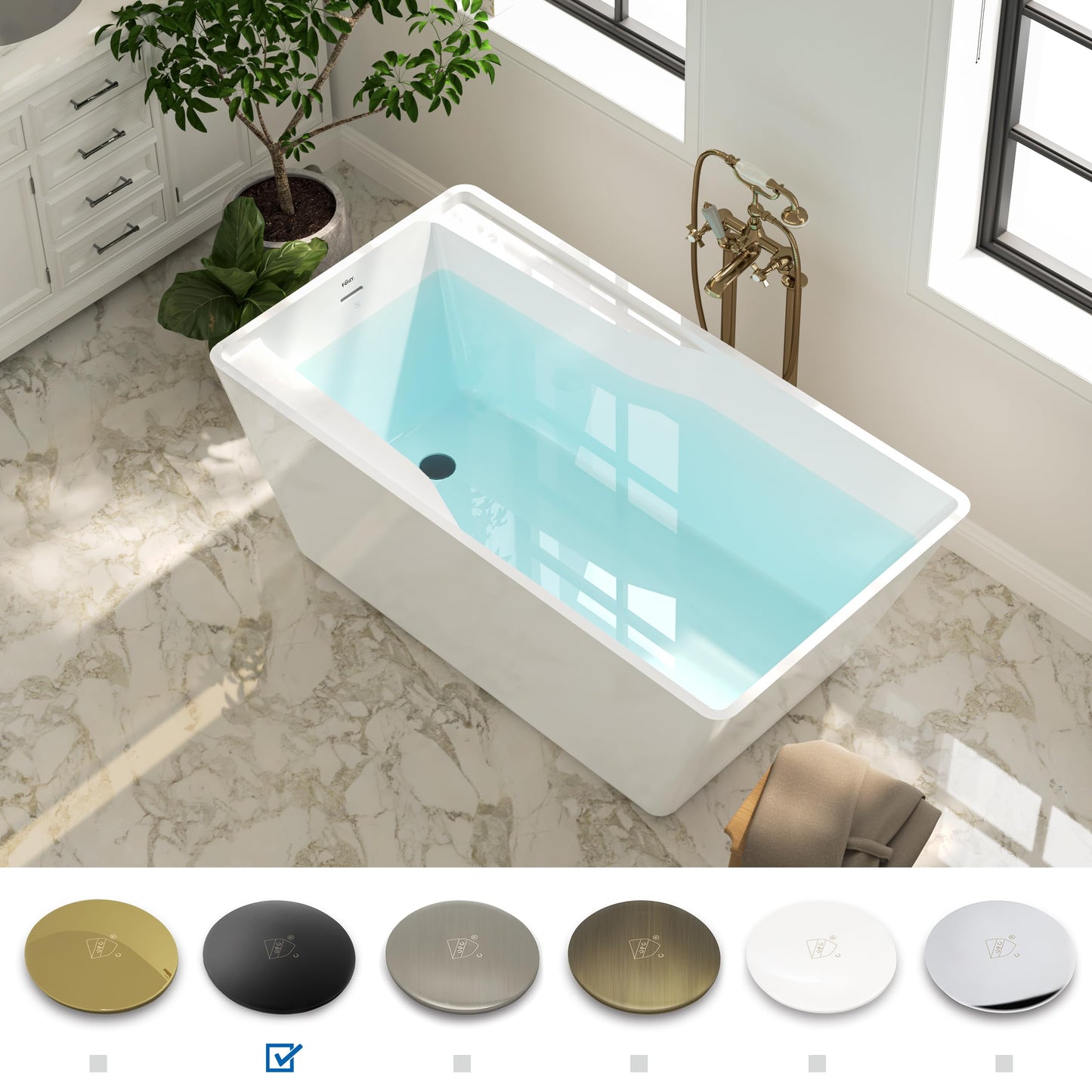 67" FerdY Maui Acrylic Tub
