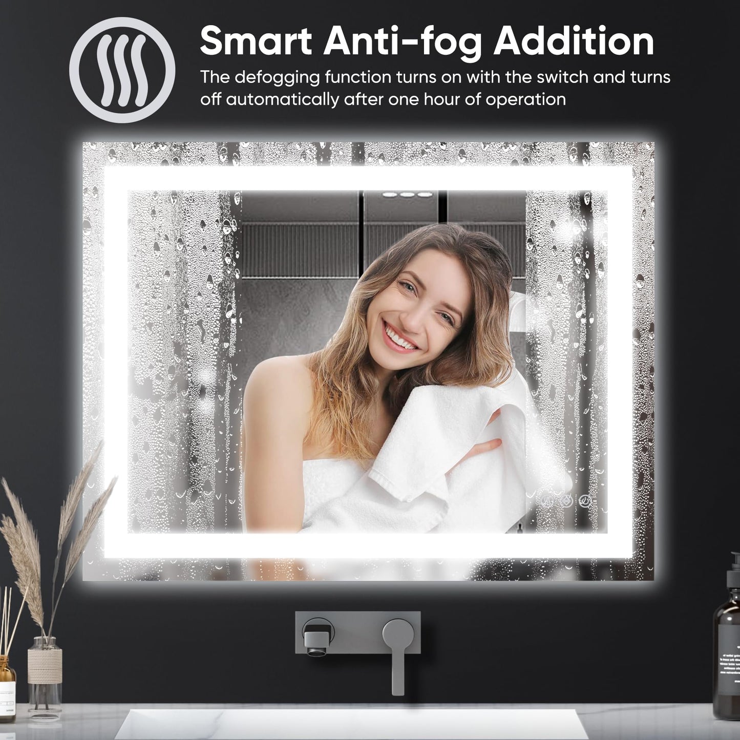 Antok 36x48 LED Bathroom Mirror