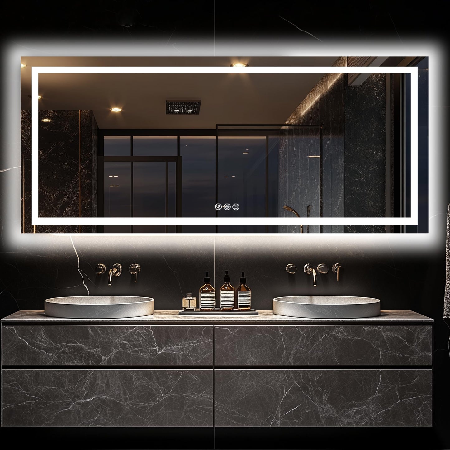 Antok 36x48 LED Bathroom Mirror