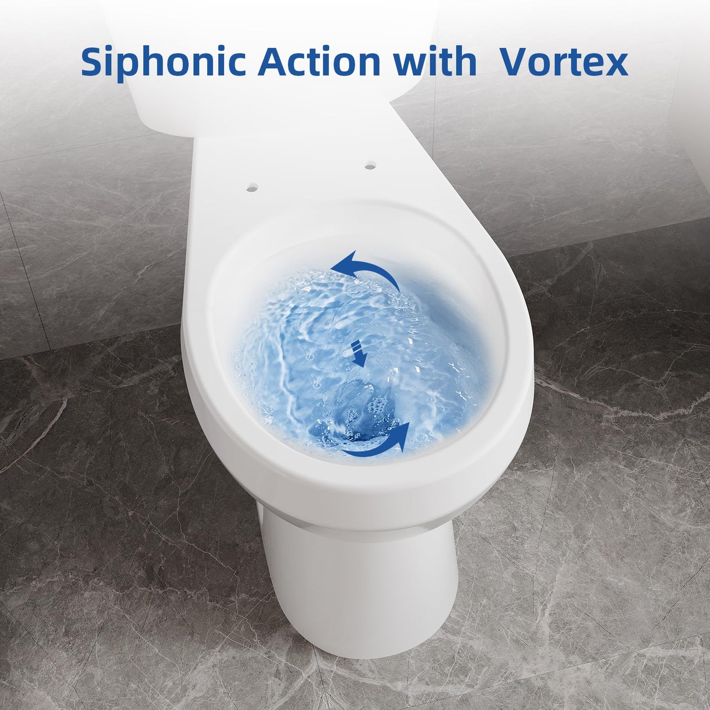 21" ADA Toilet – Dual Flush, White