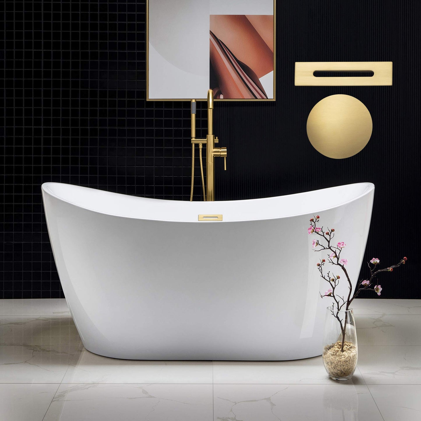 59" WOODBRIDGE Tub