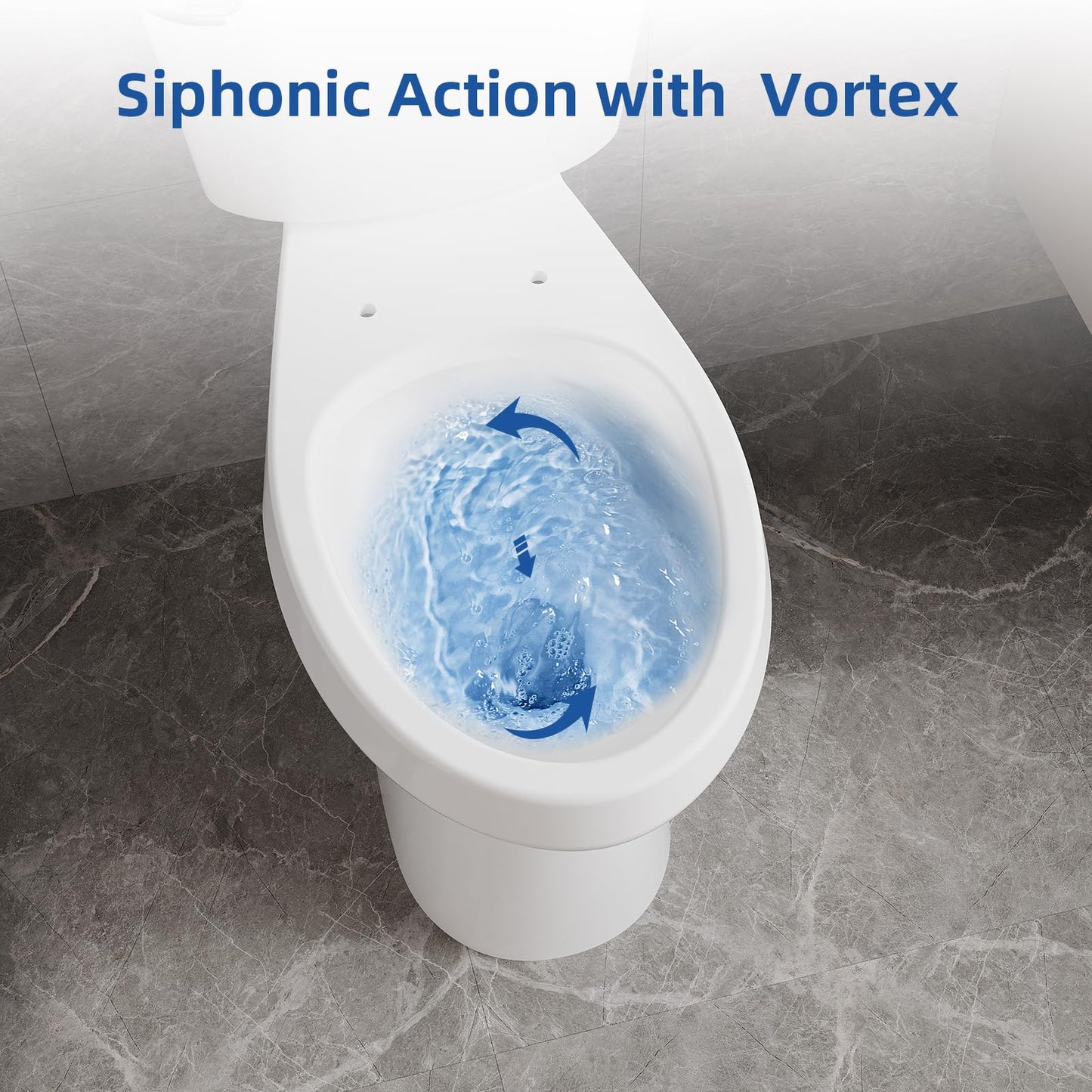 21" ADA Toilet – Dual Flush, White
