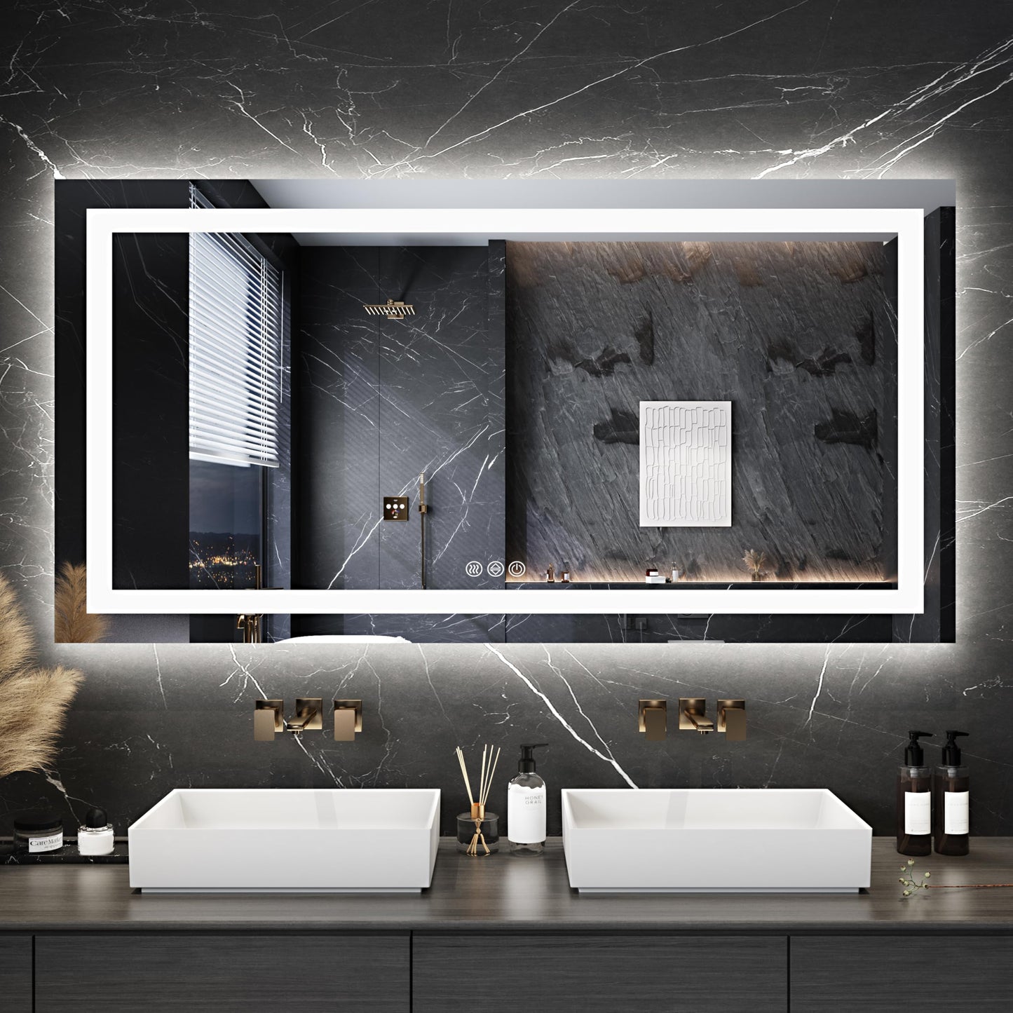 Antok 36x48 LED Bathroom Mirror