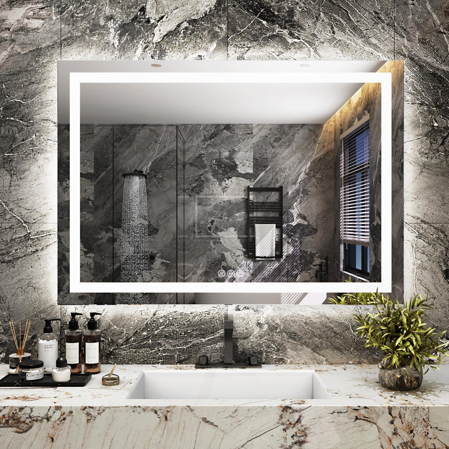 Antok 36x48 LED Bathroom Mirror